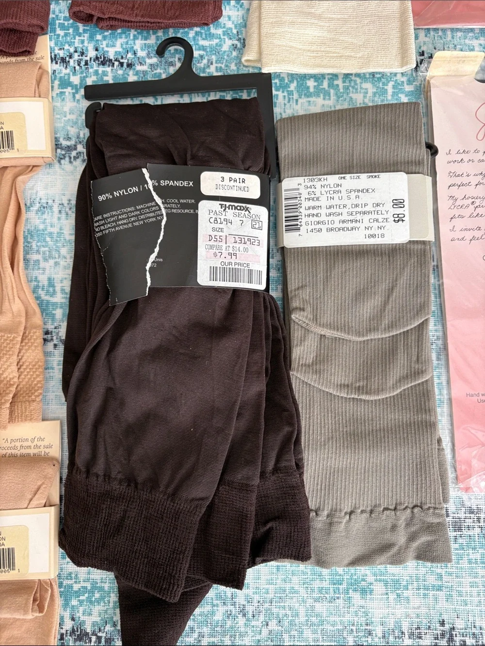 Vintage Deadstock Designer Trouser Socks Knee Highs Lot 13 Pairs NOS